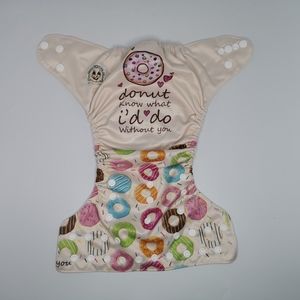 👣4/$40👣 OS Pocket Cloth Diaper, "Donut Know What I'd Do Without You"